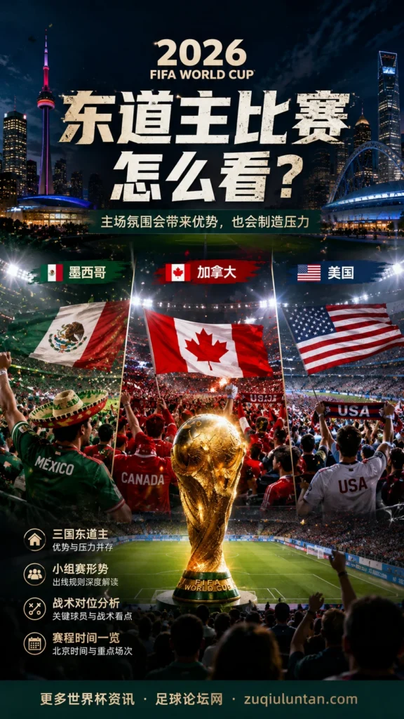 2026世界杯东道主比赛怎么看:主场氛围会带来优势,也会制造压力