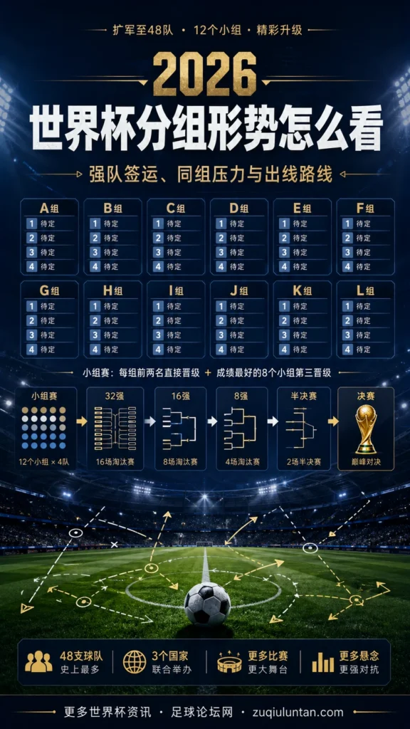 2026世界杯分组形势：看懂强队签运、同组压力与出线路线