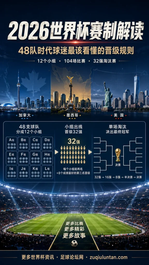2026世界杯赛制解读:48队时代球迷最该看懂的晋级规则
