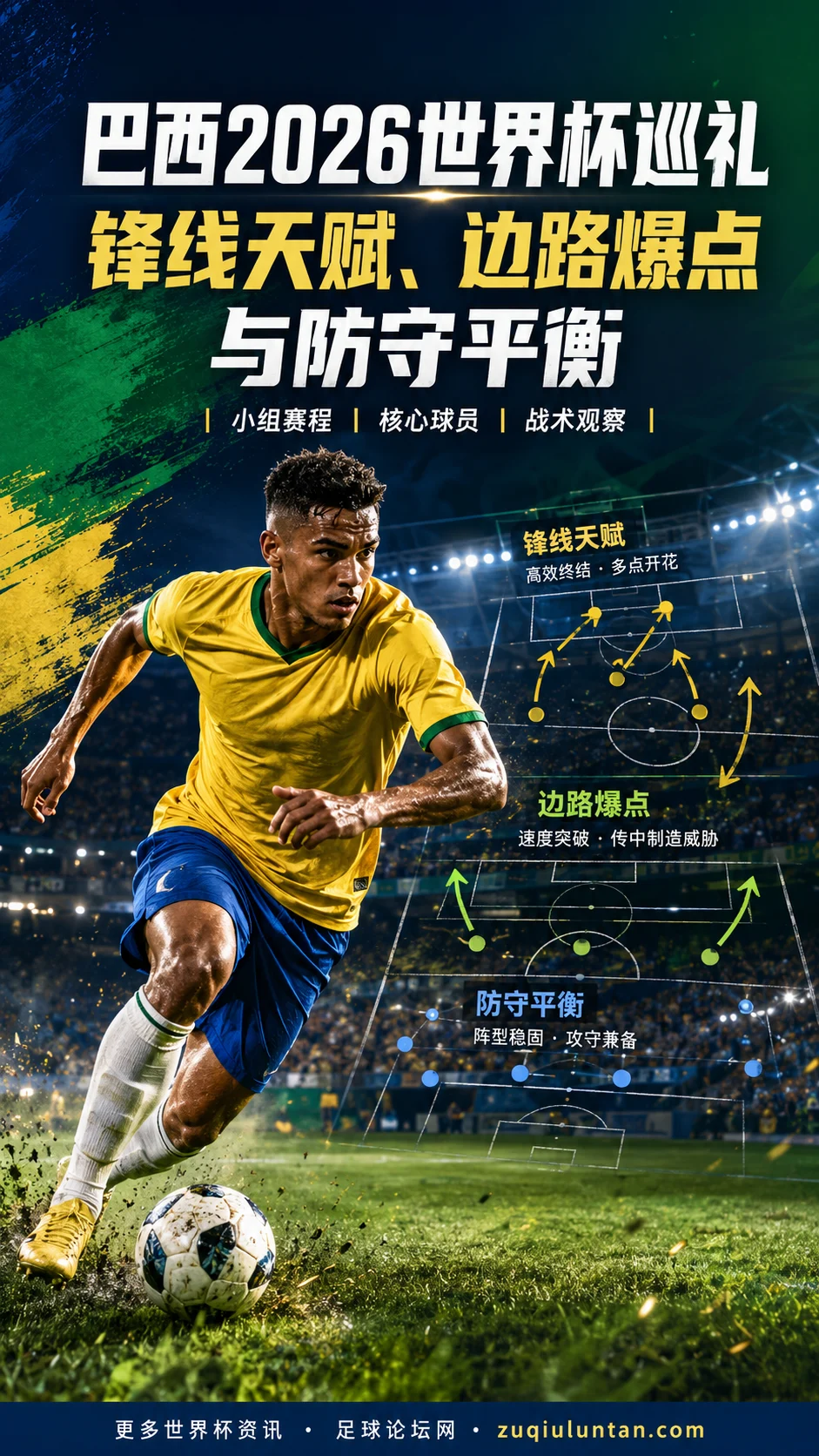 巴西2026世界杯巡礼：锋线天赋与防守平衡决定上限